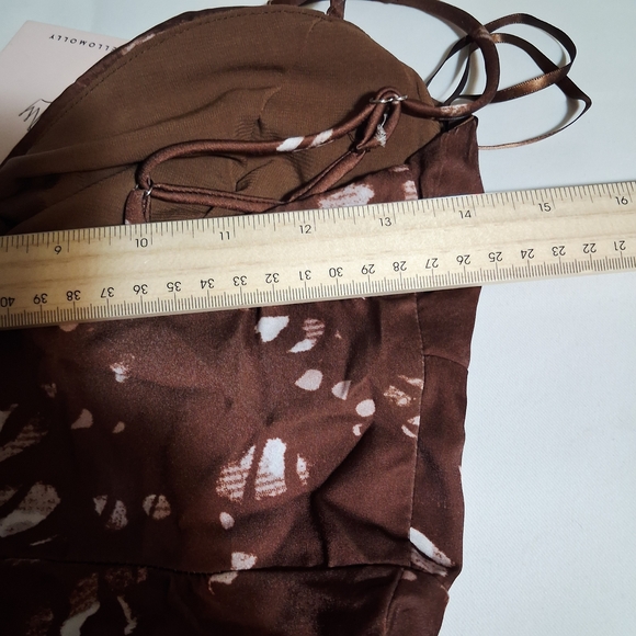 Hello Molly Gimme Whiplash Midi Dress Brown. Size XS NWT - Picture 7 of 16